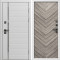 Входная дверь Termo-Door Вайт Лайн - Плаза Елочка Серая