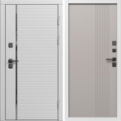 Входная дверь Termo-Door Вайт Лайн - Страйп Капучино