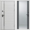 Входная дверь Termo-Door Вайт Лайн - Зеркало Grey Софт