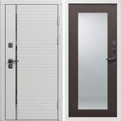 Входная дверь Termo-Door Вайт Лайн - Зеркало Триумф венге
