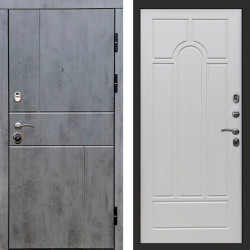 Входная дверь Termo-Door Вертикаль Бетон Темный - Арка лиственница