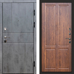 Входная дверь Termo-Door Вертикаль Бетон Темный - Без серии Орех стандарт