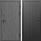 Входная дверь Termo-Door Вертикаль Бетон Темный - Флэт Черный кварц