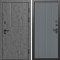 Входная дверь Termo-Door Вертикаль Бетон Темный - Флэт Grey софт