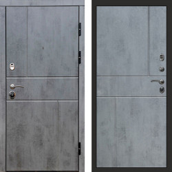 Входная дверь Termo-Door Вертикаль Бетон Темный - Горизонт бетон темный