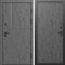 Входная дверь Termo-Door Вертикаль Бетон Темный - Горизонт бетон темный