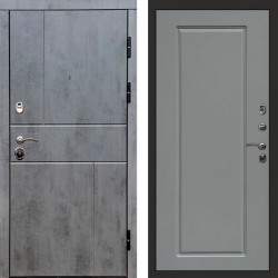 Входная дверь Termo-Door Вертикаль Бетон Темный - Гранд Grey софт