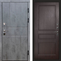 Входная дверь Termo-Door Вертикаль Бетон Темный - Классика венге