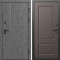 Входная дверь Termo-Door Вертикаль Бетон Темный - Марсель Шоколад