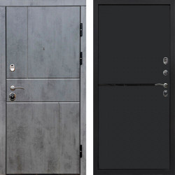 Входная дверь Termo-Door Вертикаль Бетон Темный - Нео Black