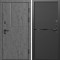 Входная дверь Termo-Door Вертикаль Бетон Темный - Нео Black
