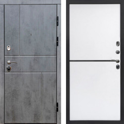 Входная дверь Termo-Door Вертикаль Бетон Темный - Нео White