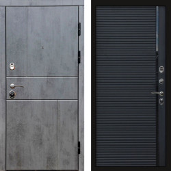 Входная дверь Termo-Door Вертикаль Бетон Темный - Porte black