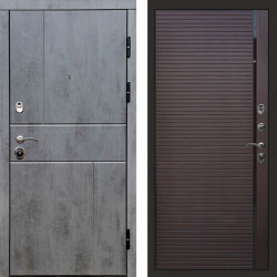 Входная дверь Termo-Door Вертикаль Бетон Темный - Porte Шоколад