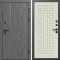 Входная дверь Termo-Door Вертикаль Бетон Темный - Престиж бежевый матовый