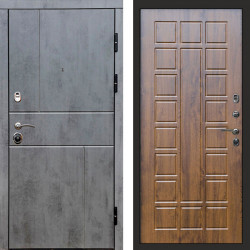 Входная дверь Termo-Door Вертикаль Бетон Темный - Престиж дуб