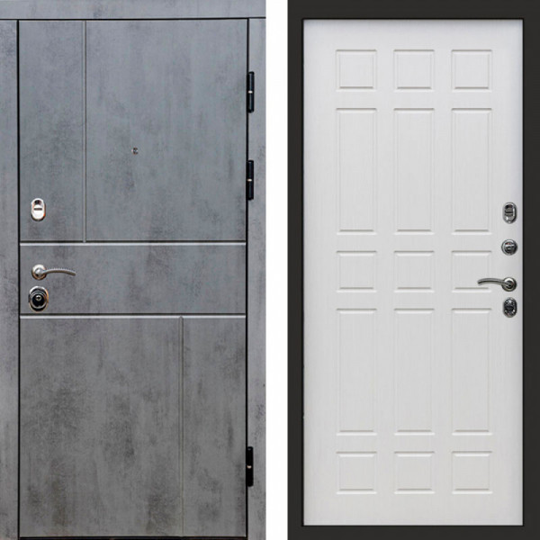 Входная дверь Termo-Door Вертикаль Бетон Темный - Спарта лиственница