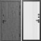 Входная дверь Termo-Door Вертикаль Бетон Темный - Страйп Белый Софт