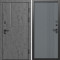 Входная дверь Termo-Door Вертикаль Бетон Темный - Страйп Грей Софт