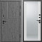 Входная дверь Termo-Door Вертикаль Бетон Темный - Зеркало белый софт