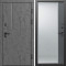 Входная дверь Termo-Door Вертикаль Бетон Темный - Зеркало Фацет Grey софт