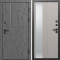 Входная дверь Termo-Door Вертикаль Бетон Темный - Зеркало Люмис Капучино