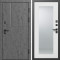 Входная дверь Termo-Door Вертикаль Бетон Темный - Зеркало Триумф Белый софт