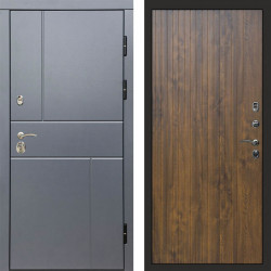 Входная дверь Termo-Door Вертикаль Grey - Flat Дуб