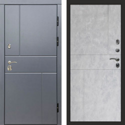Входная дверь Termo-Door Вертикаль Grey - Горизонт бетон светлый