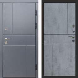 Входная дверь Termo-Door Вертикаль Grey - Горизонт бетон темный