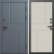 Входная дверь Termo-Door Вертикаль Грей - Горизонт Слоновая кость