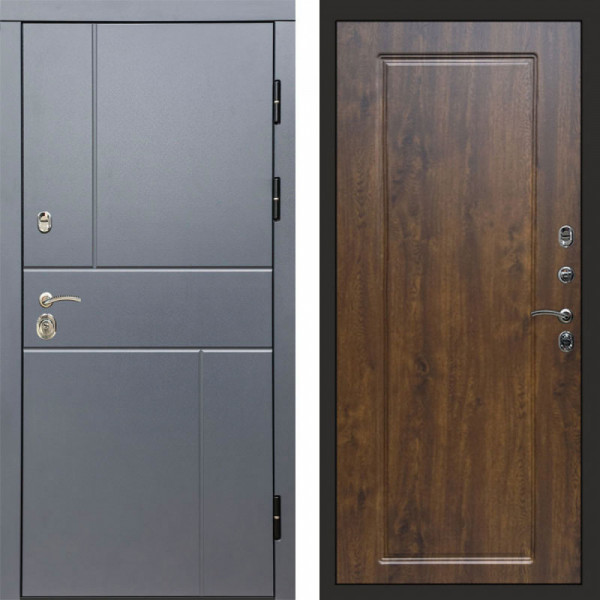 Входная дверь Termo-Door Вертикаль Grey - Гранд Дуб