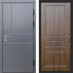 Входная дверь Termo-Door Вертикаль Grey - Классика дуб