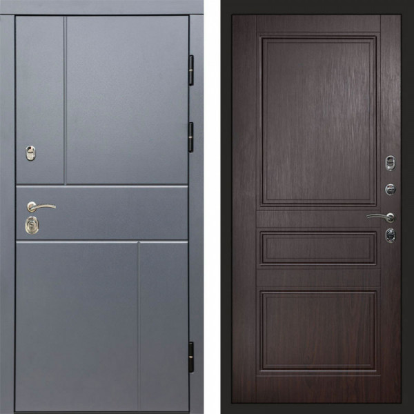 Входная дверь Termo-Door Вертикаль Grey - Классика венге