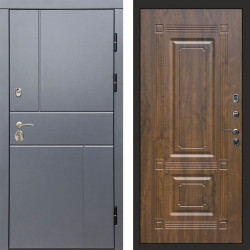 Входная дверь Termo-Door Вертикаль Grey - Мадрид Дуб