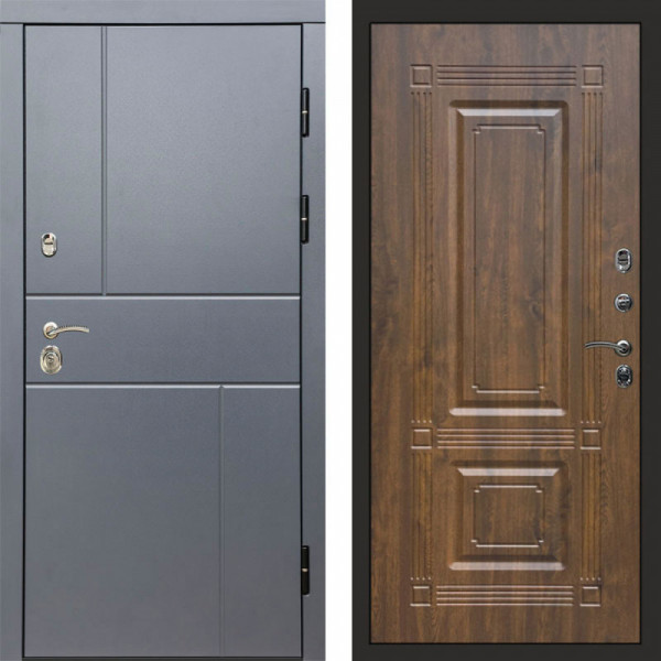 Входная дверь Termo-Door Вертикаль Grey - Мадрид Дуб