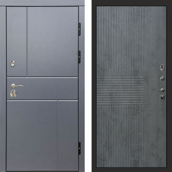 Входная дверь Termo-Door Вертикаль Grey - Мастино Бетон темный