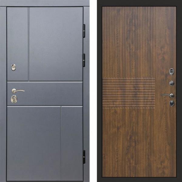 Входная дверь Termo-Door Вертикаль Grey - Мастино Дуб