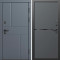 Входная дверь Termo-Door Вертикаль Грей - Нео Графит