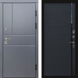 Входная дверь Termo-Door Вертикаль Grey - Porte black