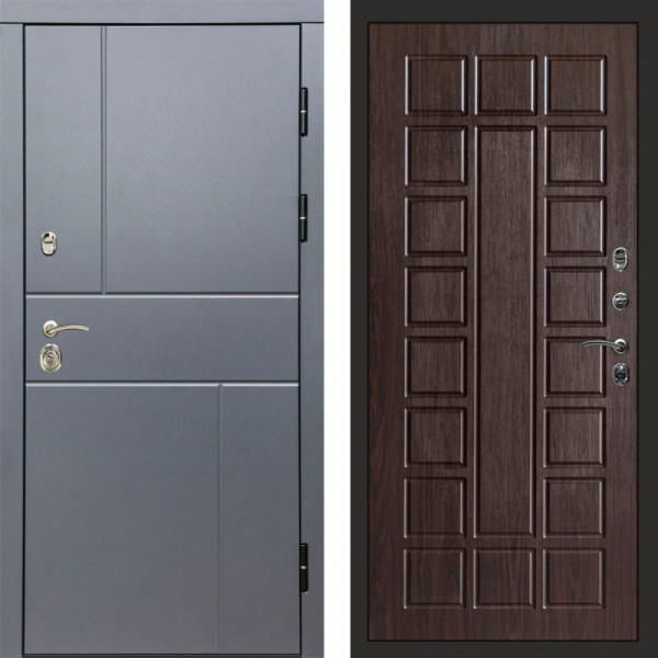 Входная дверь Termo-Door Вертикаль Grey - Престиж венге