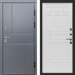 Входная дверь Termo-Door Вертикаль Grey - Спарта белое дерево