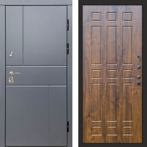 Входная дверь Termo-Door Вертикаль Grey - Спарта дуб
