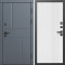 Входная дверь Termo-Door Вертикаль Грей - Страйп Белый Софт