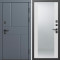 Входная дверь Termo-Door Вертикаль Грей - Зеркало белый софт