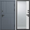 Входная дверь Termo-Door Вертикаль Грей - Зеркало Фацет Белый софт