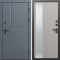 Входная дверь Termo-Door Вертикаль Грей - Зеркало Люмис Капучино