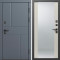 Входная дверь Termo-Door Вертикаль Грей - Зеркало Слоновая кость