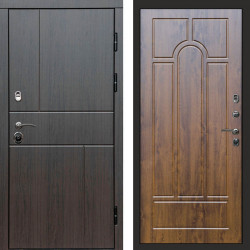 Входная дверь Termo-Door Вертикаль Венге - Арка дуб