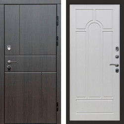 Входная дверь Termo-Door Вертикаль Венге - Арка лиственница